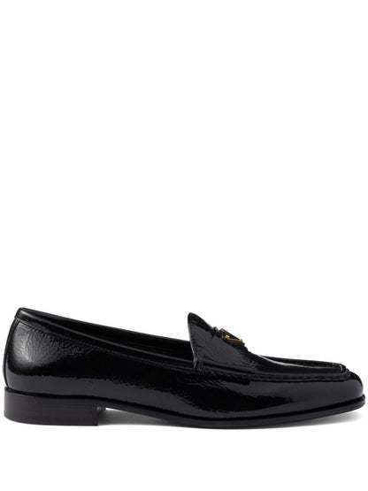 Prada Women Patent Leather Loafers 