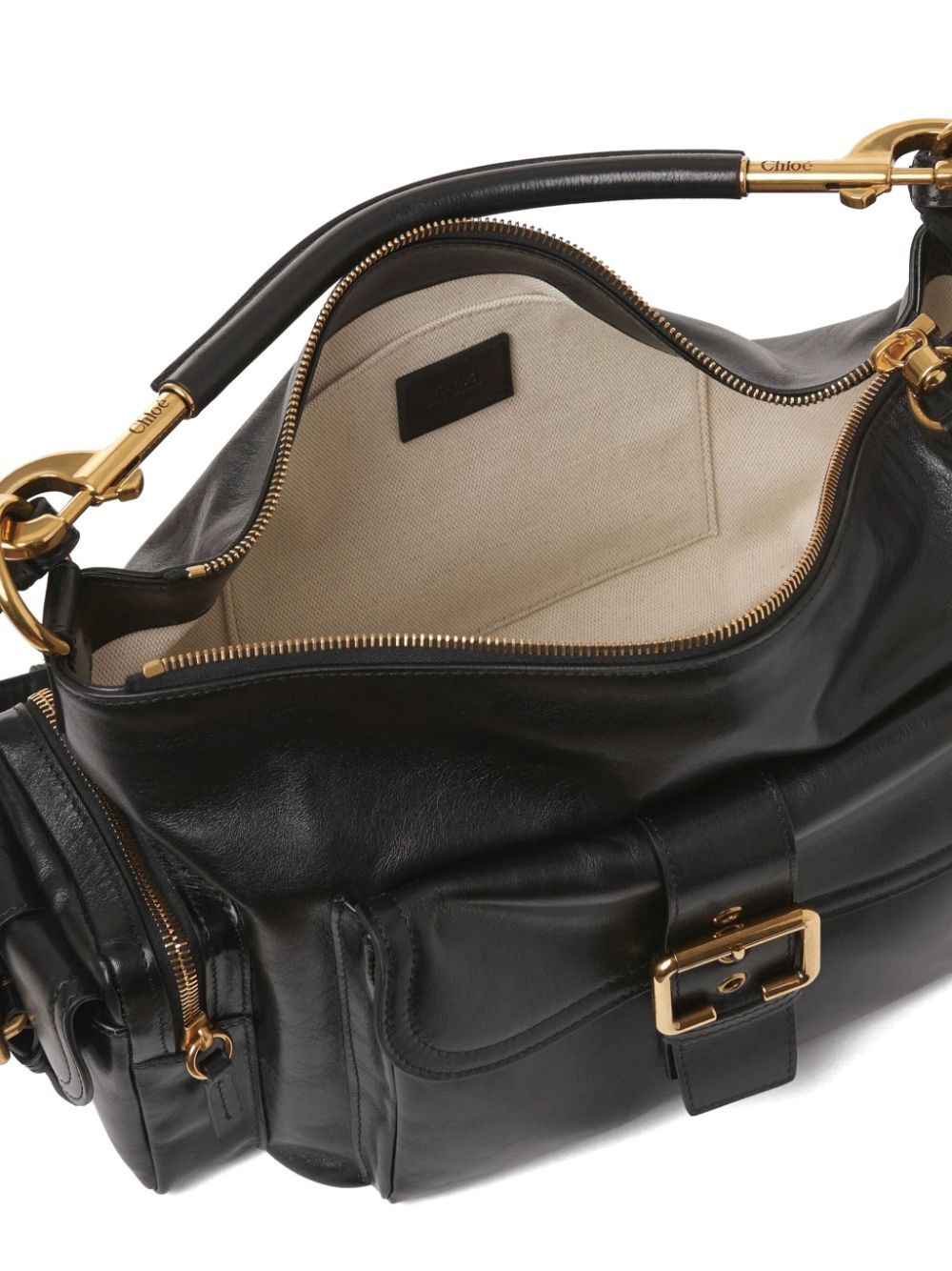 Chloe Women Shiny Leather Camera Bag by Luosophy