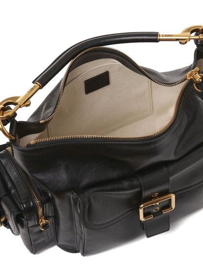 Chloe Women Shiny Leather Camera Bag by Luosophy