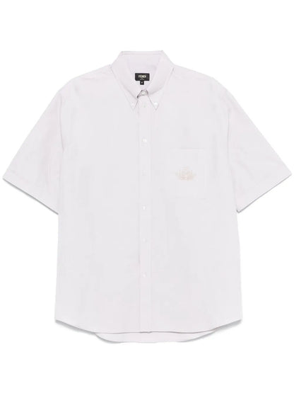 Fendi Men Fendi Crest Oxford Cotton Shirt by Luosophy