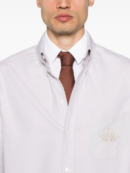 Fendi Men Fendi Crest Oxford Cotton Shirt by Luosophy