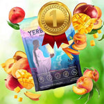 Yerba Mate Instant Tea Powder, 3-in-1 Super Drink - Clean Energy, Brain Fog Buster, and Gut Health Powered by Nootropics, Prebiotics and Probiotics | Yerba Magic Peach Mango 30 Servings