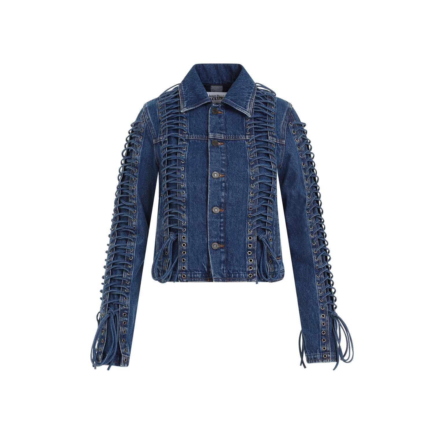 Jean Paul Gaultier Corset Denim Jacket Women by Luosophy