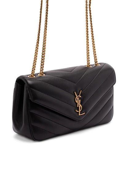 Saint Laurent Women Loulou Medium Bag In Matelassé Lambskin by Luosophy
