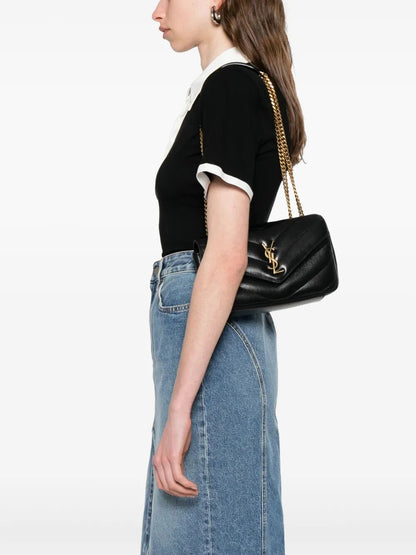 Saint Laurent Women Loulou Small Bag In Matelassé Lambskin by Luosophy