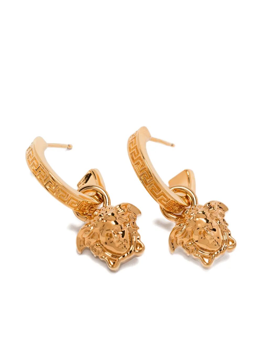 Versace Women La Medusa Greca Hoop Earrings by Luosophy
