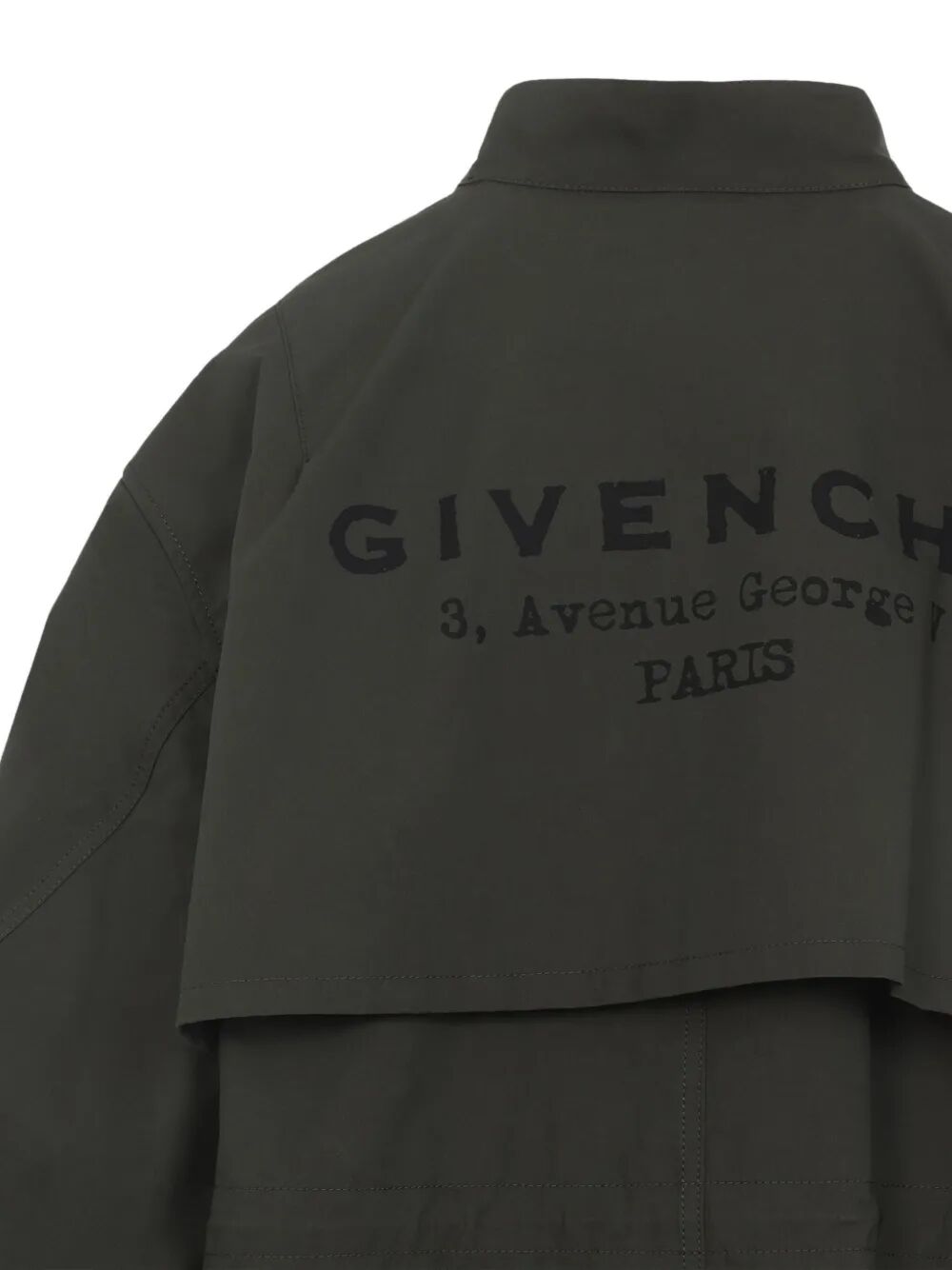 Givenchy Women Cotton Parka With Givenchy Stamp Print by Luosophy