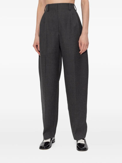 Givenchy Women Pleated Wool Trousers by Luosophy