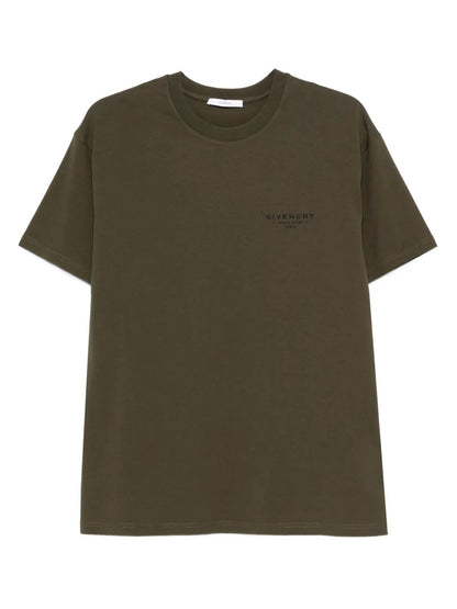 Givenchy Men Cotton T-Shirt With Givenchy Stamp Print by Luosophy