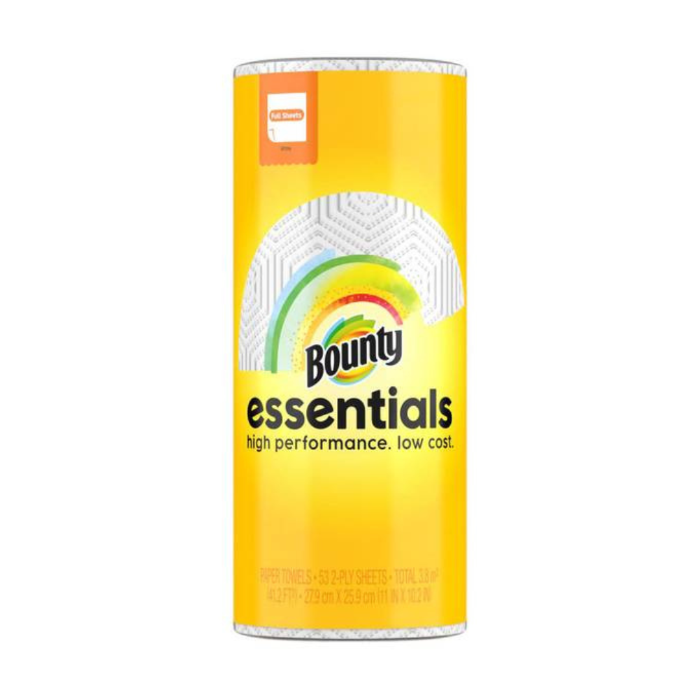 Bounty 1 Single Plus Roll Essentials Full Sheet Paper Towels by Farmacias Savia