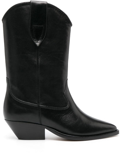 Isabel Marant Women Duerto Leather Cowboy Boots by Luosophy