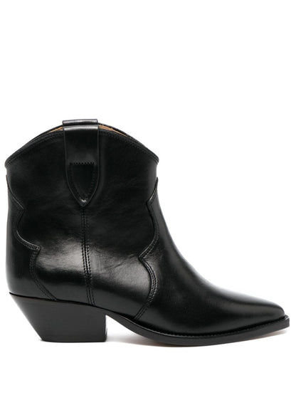 Isabel Marant Women Dewina Leather Cowboy Boots by Luosophy