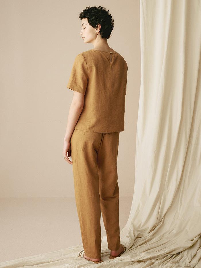100% Linen Two-Piece Casual Linen Tracksuit COLLEEN by LINTICO