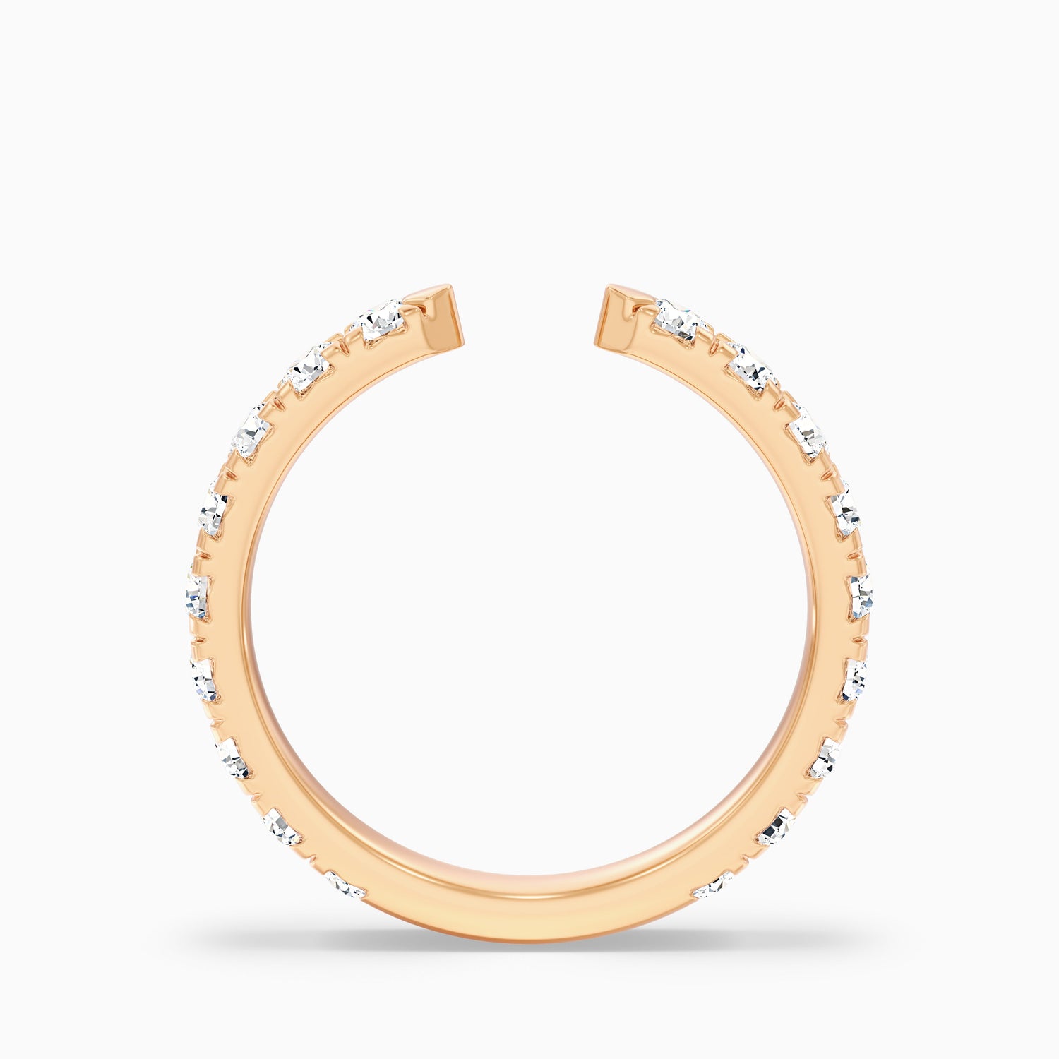 Tanith Round Cut Lab Grown Diamond Open Wedding Band