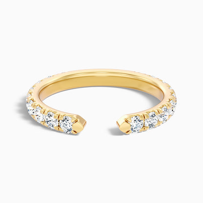 Tanith Round Cut Lab Grown Diamond Open Wedding Band