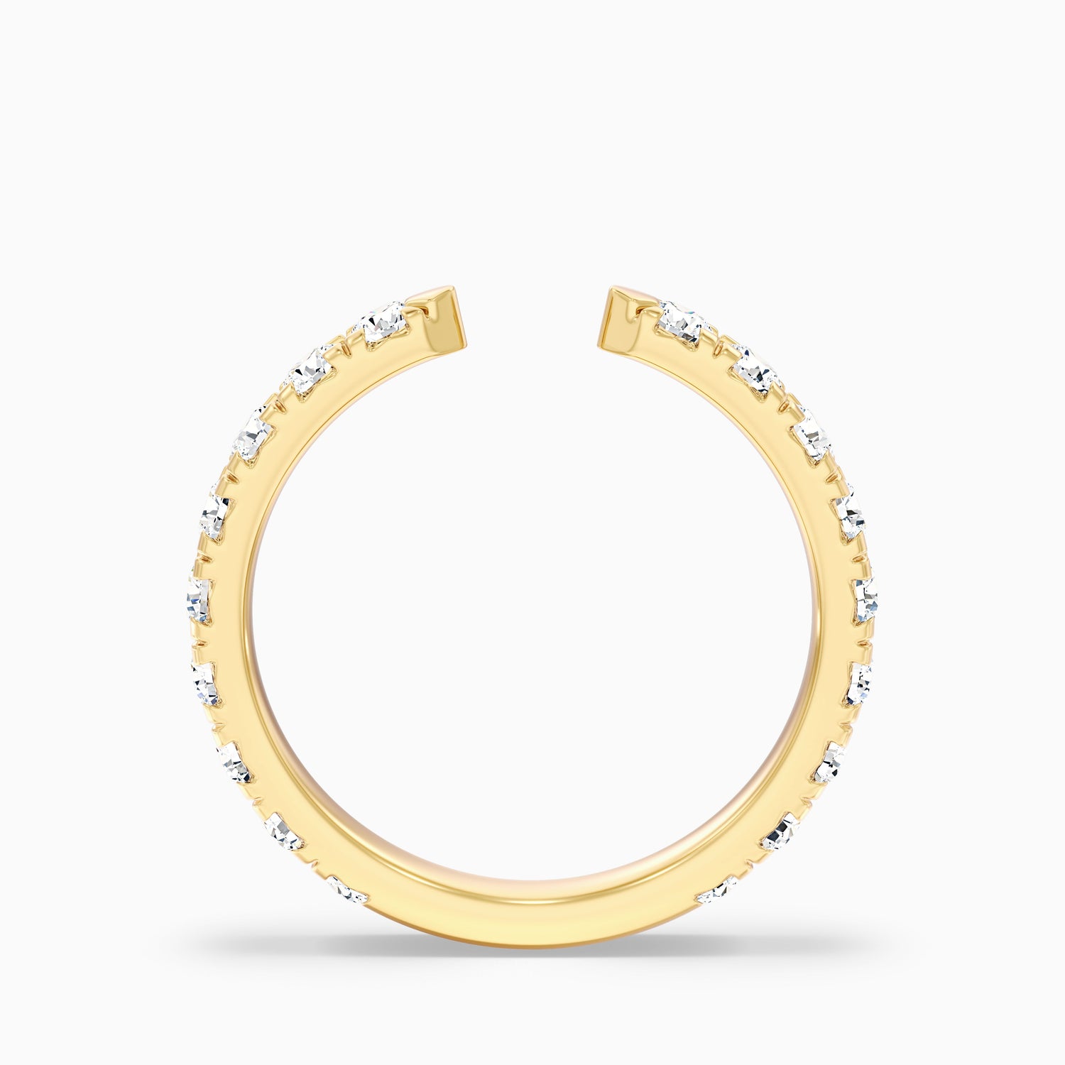Tanith Round Cut Lab Grown Diamond Open Wedding Band
