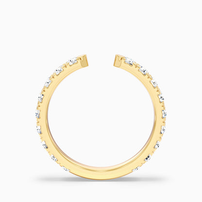Tanith Round Cut Lab Grown Diamond Open Wedding Band