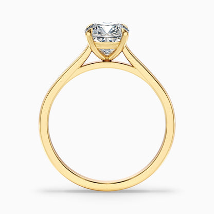 Aisha 2.5 Carat Cushion Cut Solitaire Moissanite Diamond Ring in 925 Sterling Silver