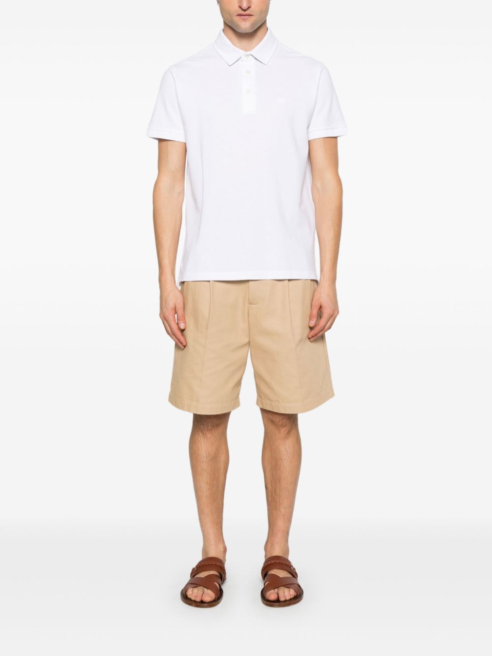 Etro Men Pegaso-Embroidered Polo Shirt by Luosophy