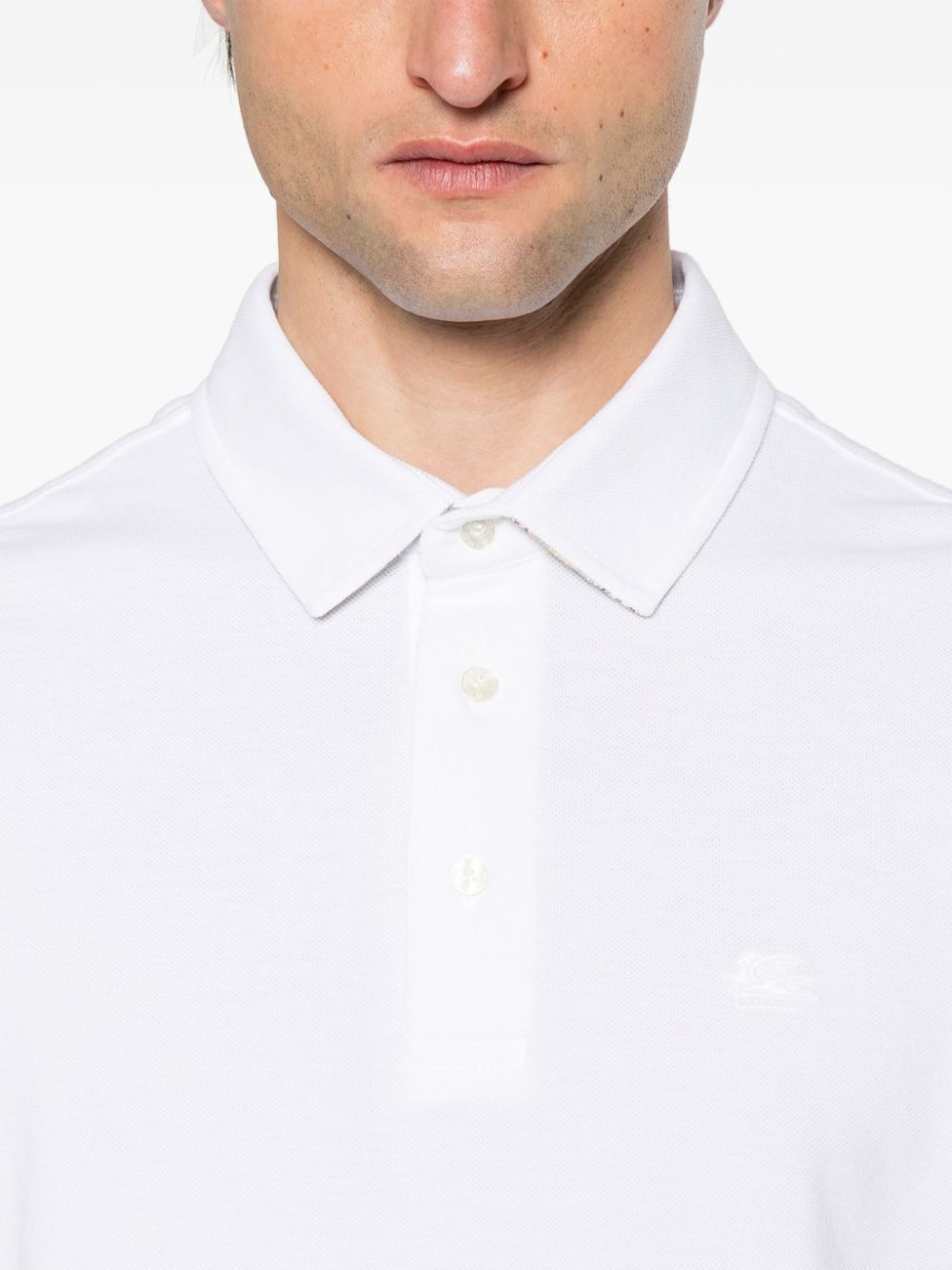 Etro Men Pegaso-Embroidered Polo Shirt by Luosophy