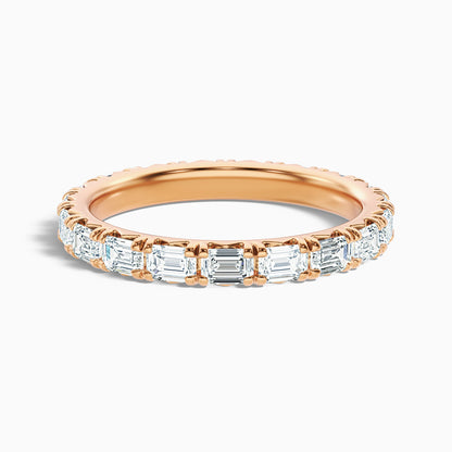 Keziah Emerald Cut Full Eternity Lab Grown Diamond Wedding Band