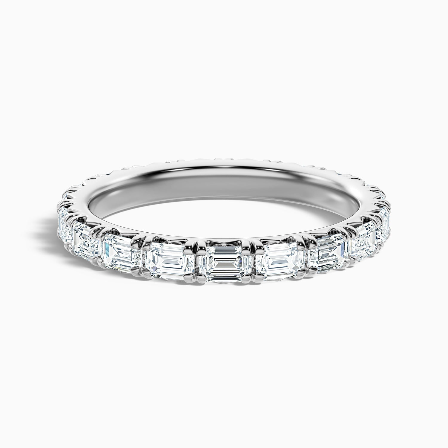 Keziah Emerald Cut Full Eternity Lab Grown Diamond Wedding Band