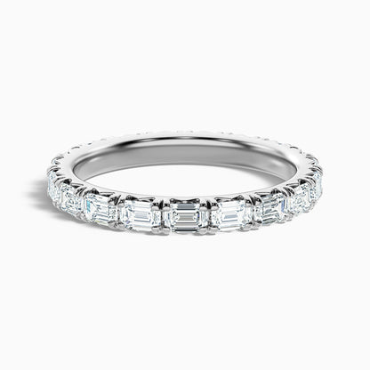 Keziah Emerald Cut Full Eternity Lab Grown Diamond Wedding Band