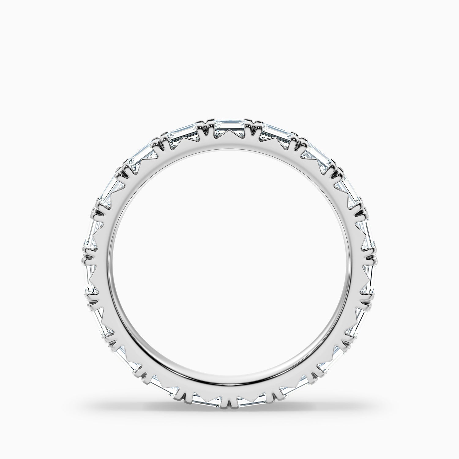 Keziah Emerald Cut Full Eternity Lab Grown Diamond Wedding Band