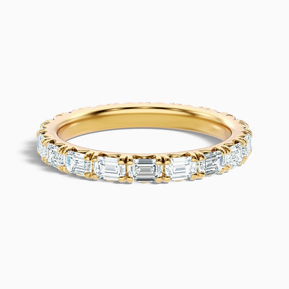 Keziah Emerald Cut Full Eternity Lab Grown Diamond Wedding Band
