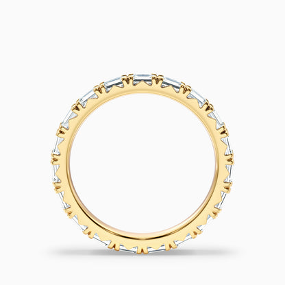 Keziah Emerald Cut Full Eternity Lab Grown Diamond Wedding Band