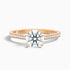 Nyra 4.5 Carat Round Cut Side Stone Pave Lab Grown Engagement Ring in 18k Rose Gold  DestGlow