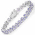 12.04 Carat Genuine Tanzanite .925 Sterling Silver Bracelet  DestGlow