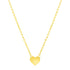 14k Yellow Gold Polished Mini Heart Necklace by Bids.com