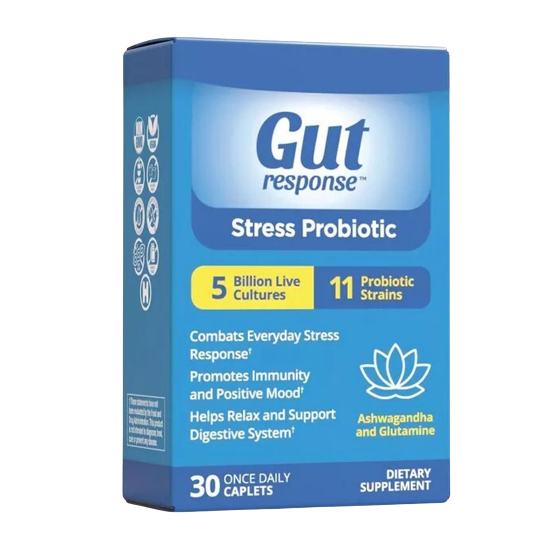Gut Response Stress Probiotic 5B CFU 11 Strains 30 Caplets by Farmacias Savia