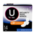 U by Kotex Security Maxi Pads with Wings Overnight (14ct) by Farmacias Savia