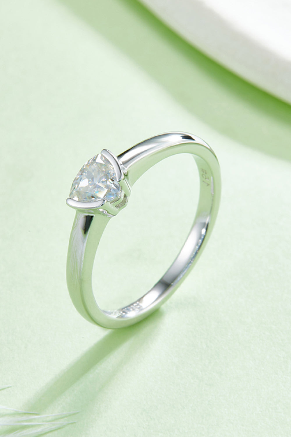 Brilliant Round Cut Sparkala™ Platinum Over Pure Sterling Silver Solitaire Ring by Sparkala