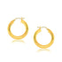 14k Yellow Gold Polished Hoop Earrings (30 mm) by Bids.com