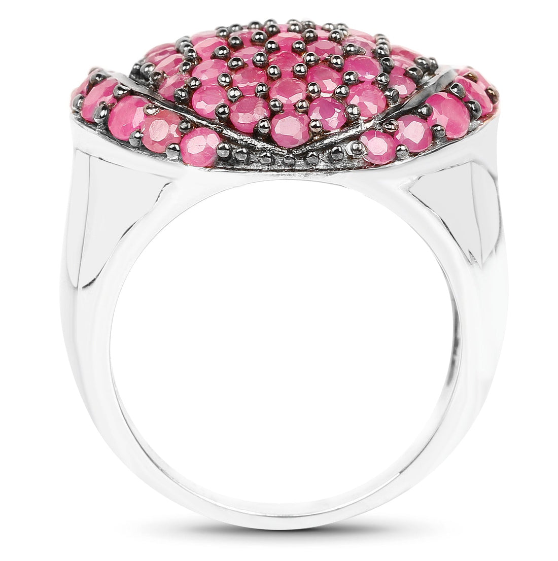 3.35 Carat Genuine Ruby .925 Sterling Silver Ring by Bids.com