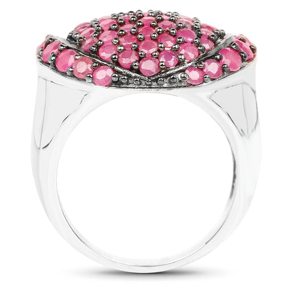 3.35 Carat Genuine Ruby .925 Sterling Silver Ring by Bids.com