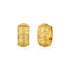 14k Yellow Gold Diamond Cut Hoop Design Earrings by Bids.com