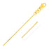 14k Yellow Gold Cable Link Chain 0.5mm  DestGlow