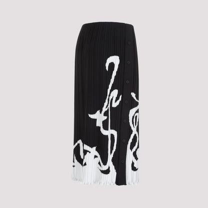Lanvin Pleated Long Skirt Women by Luosophy
