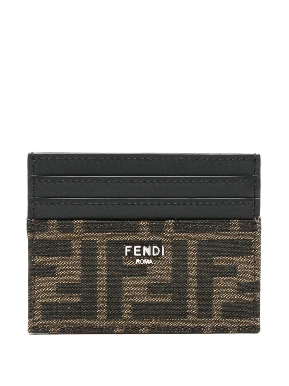 Fendi Men Ff Jacquard Fabric Card Holder by Luosophy