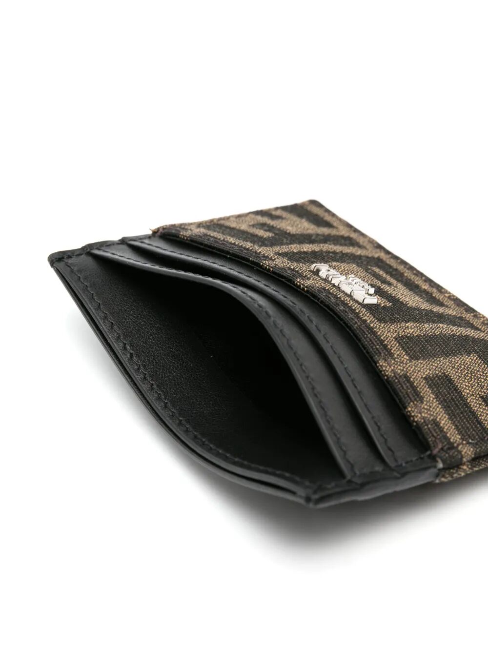 Fendi Men Ff Jacquard Fabric Card Holder by Luosophy