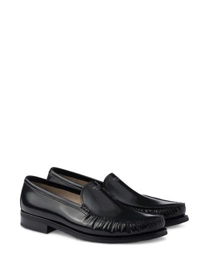 Prada Men Brushed Leather Loafers by Luosophy