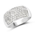 1.21 Carat Genuine White Diamond .925 Sterling Silver Ring by Bids.com