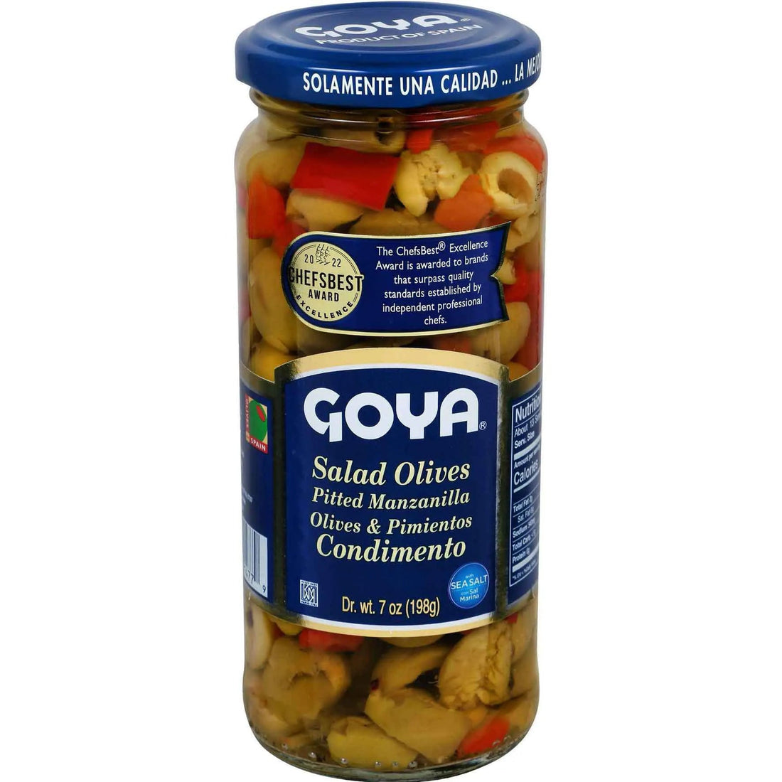 Aceitunas para Ensalada con Pimientos | GOYA | 7 oz  DestGlow