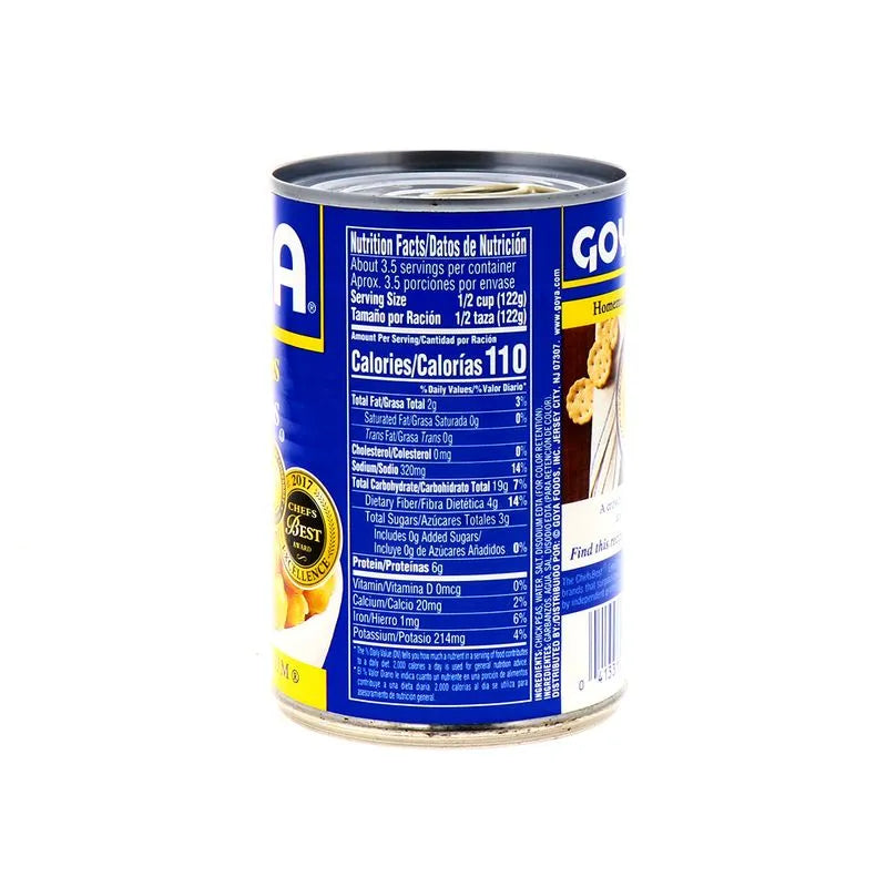 Garbanzos GOYA Chick Peas| 15.5 oz  DestGlow