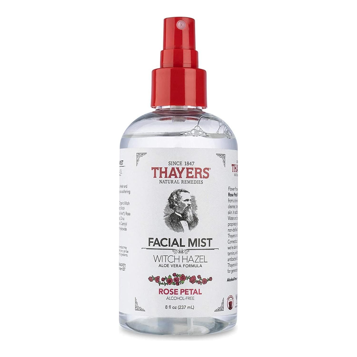 Thayers Rose Petal Witch Hazel Facial Mist Toner 8 Oz by Pasteur Pharmacy