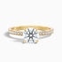 Cris 1.5 Carat Round Hidden Halo Pave Lab Grown Engagement Ring in 18k Yellow Gold  DestGlow